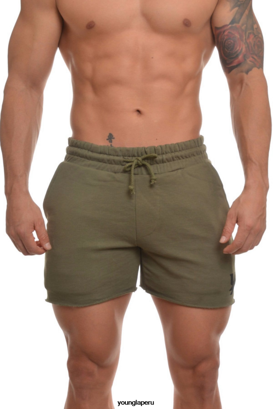 Shorts YoungLA 101 Bodybuilding Hombre Negro